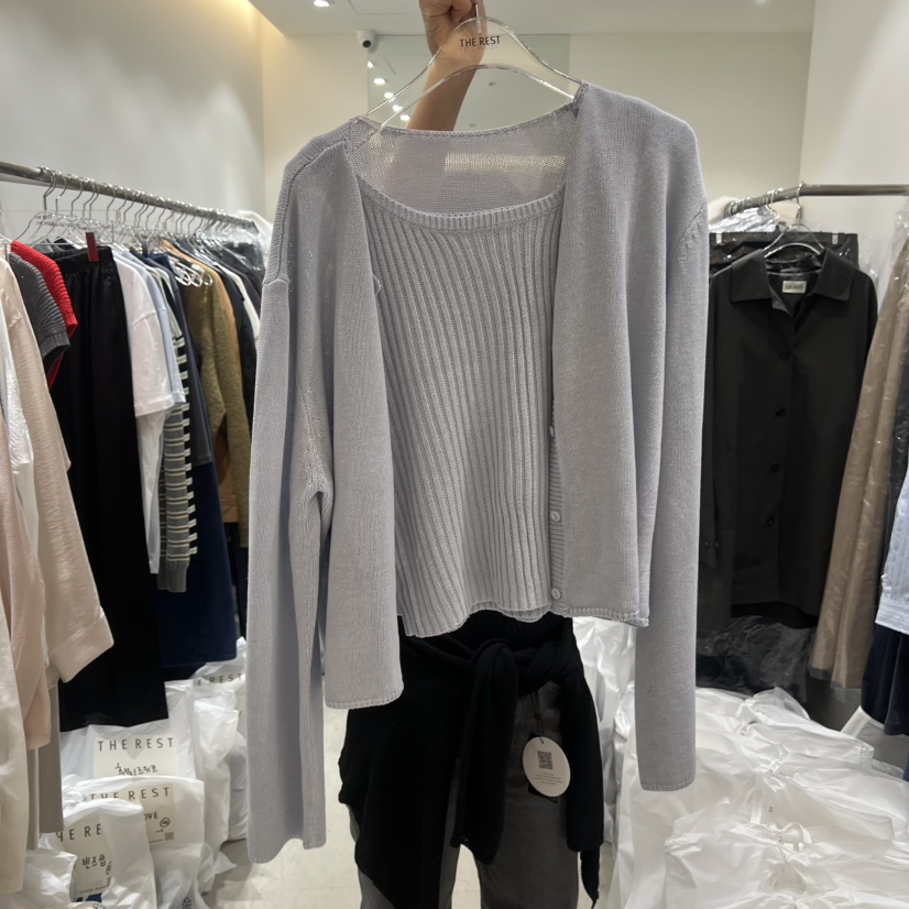 THE REST韓國東大門直郵女裝新品26春夏人氣休閑套裝亞麻布THE REST/UNNOEUD套裝圖色1