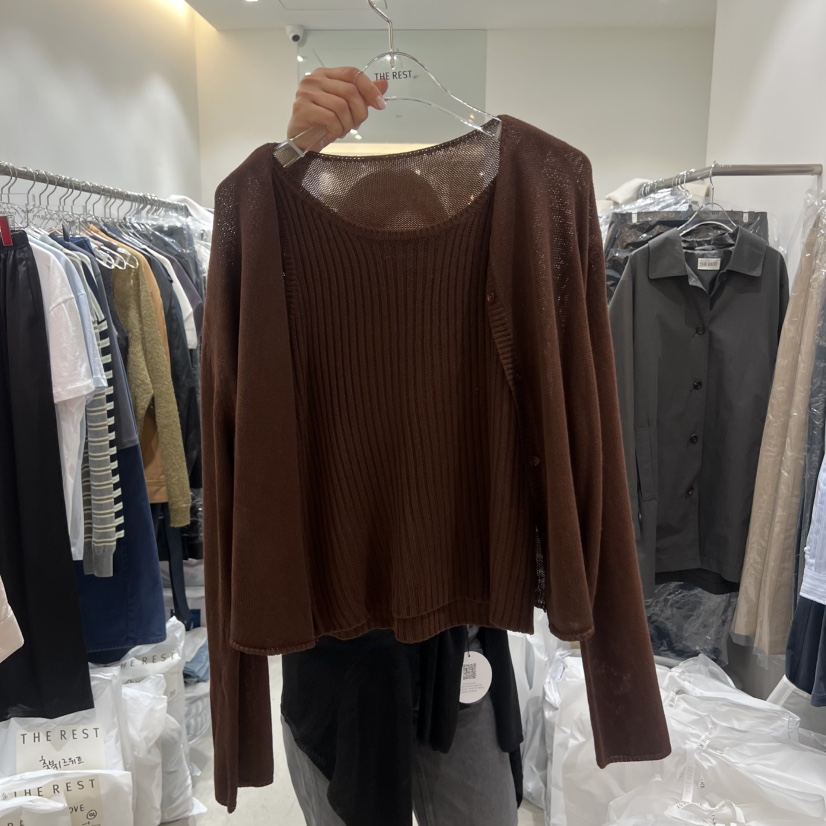 THE REST韓國東大門直郵女裝新品26春夏人氣休閑套裝亞麻布THE REST/UNNOEUD套裝圖色2