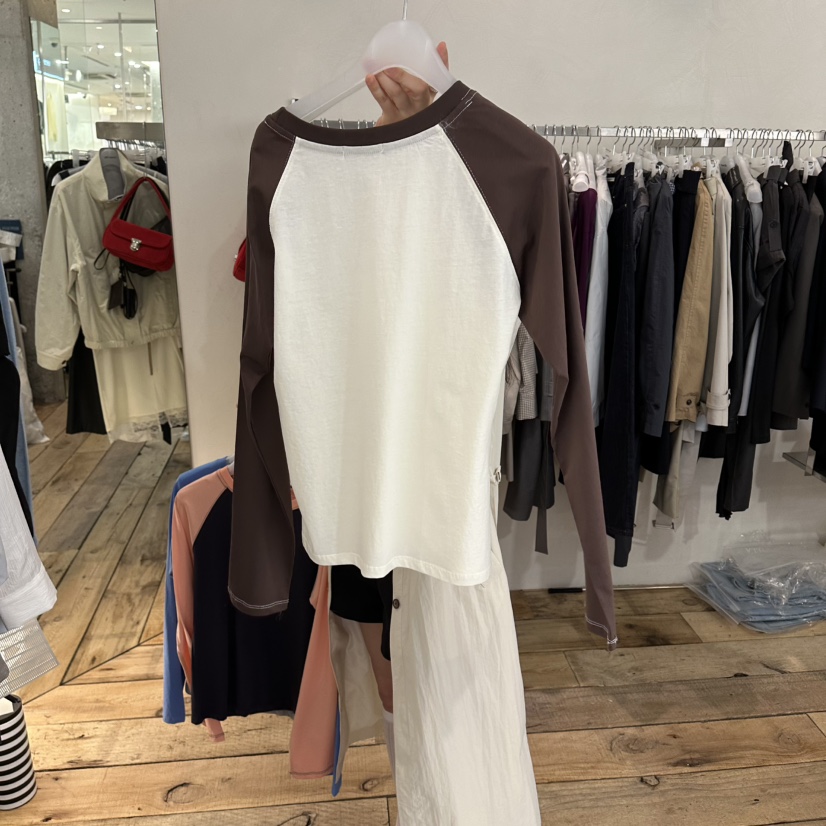 CREAM VILLA韓國代購女裝新品職業長袖T恤CREAMVILLA長袖T恤