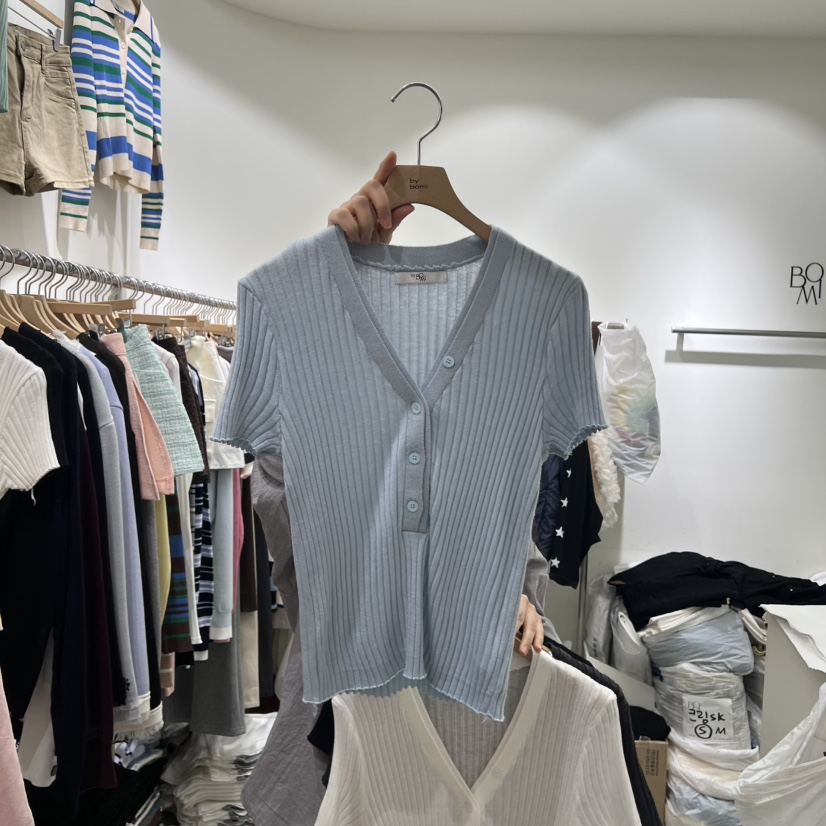 BY BOMI韓國東大門代購女裝新品人氣26春夏時尚休閑針織衫BY BOMI針織衫圖色1