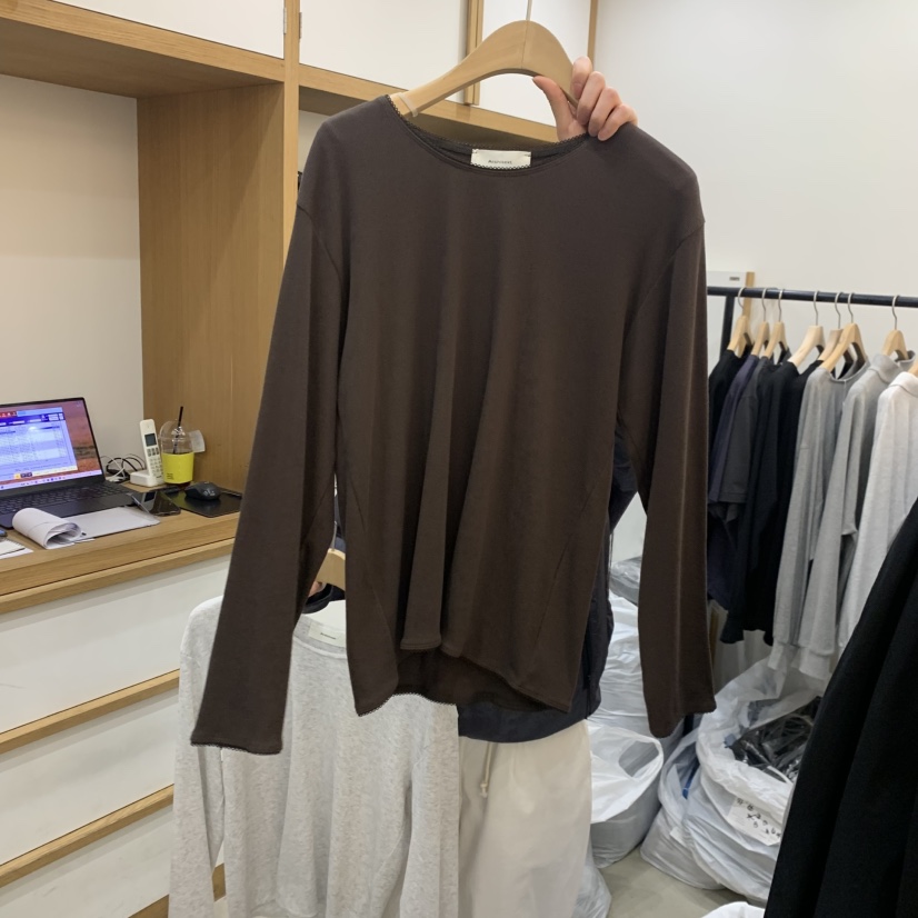ARCHITEKT韓國代購女士新品休閑職業時尚熱賣人氣長袖T恤ARCHITEKT長袖T恤圖色3