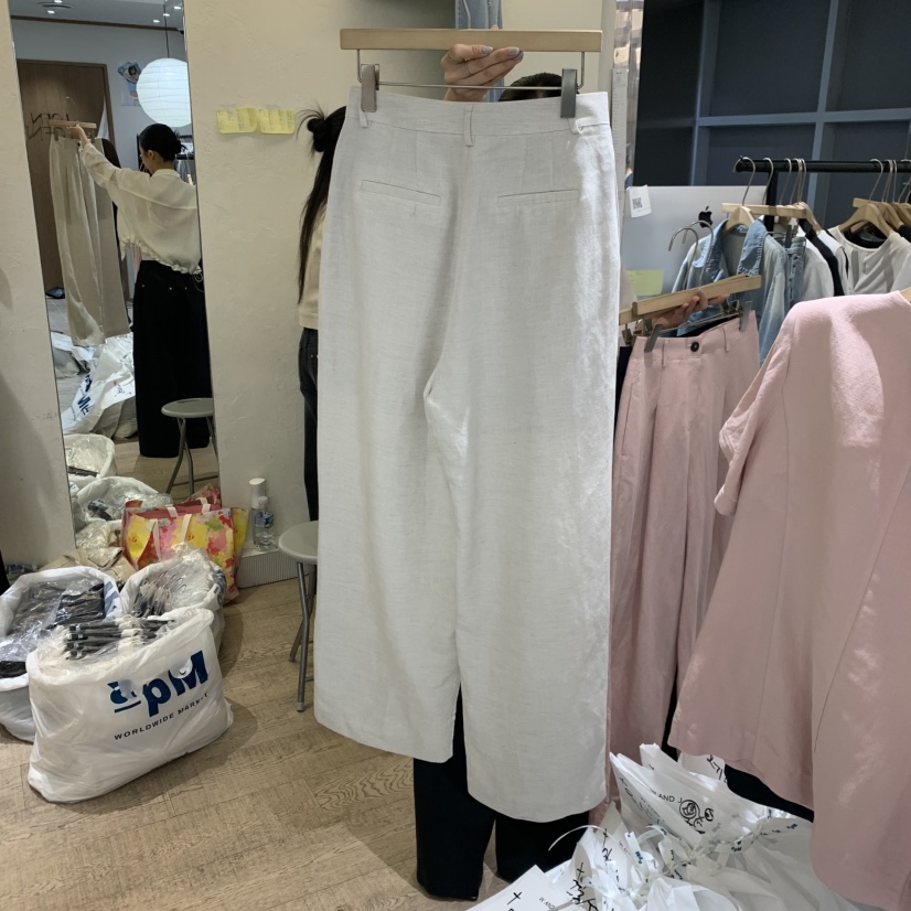 W AND J韓國東大門直郵女裝新款26春夏人氣休閑職業休閑褲W AND J休閑褲