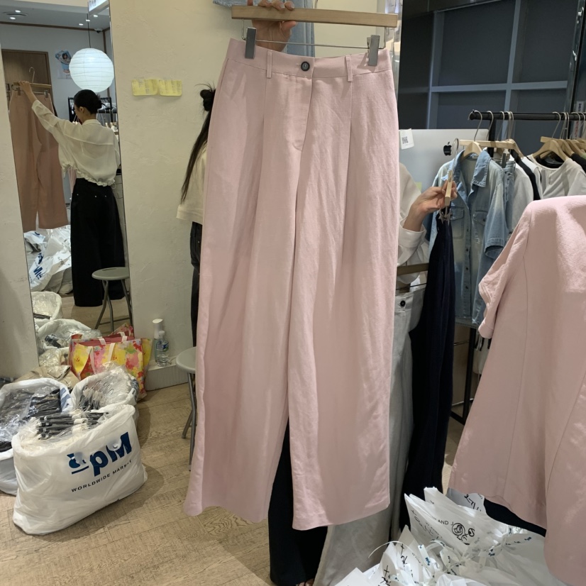 W AND J韓國東大門直郵女裝新款26春夏人氣休閑職業休閑褲W AND J休閑褲圖色2