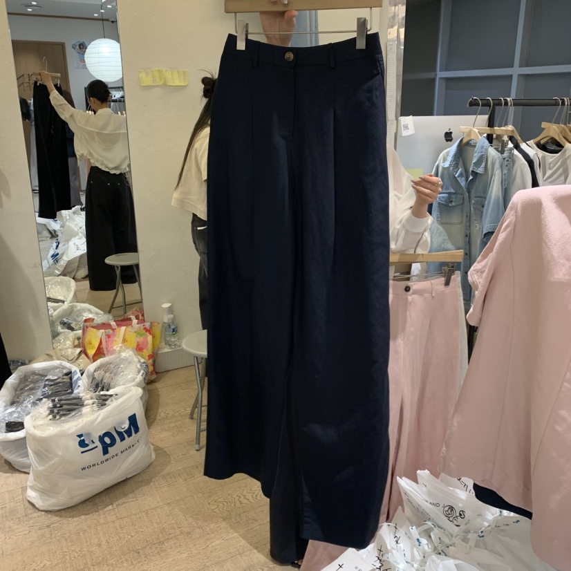 W AND J韓國東大門直郵女裝新款26春夏人氣休閑職業休閑褲W AND J休閑褲圖色3