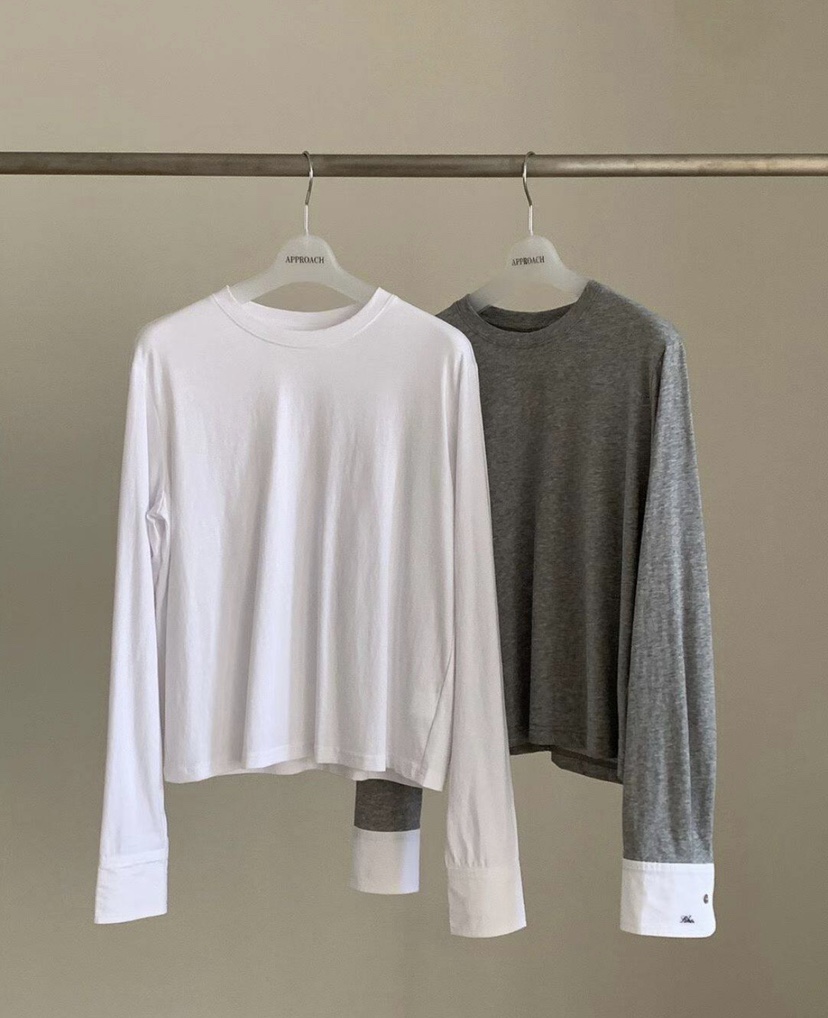 SIHO ARCHIVE韓國代購女裝新款人氣26春夏休閑推薦長袖T恤SIHO ARCHIVE長袖T恤圖色2左二色