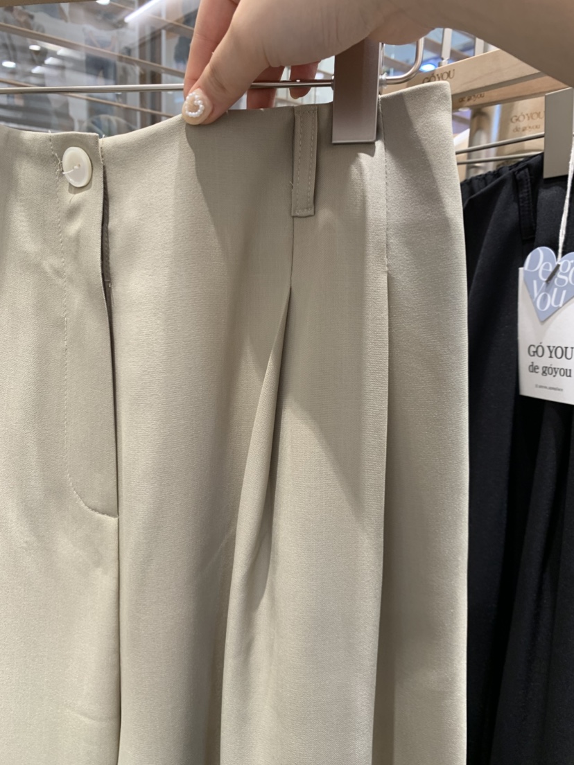 DE GO YOU東大門實拍女裝新品人氣推薦真品休閑褲不含腰帶DE GO YOU休閑褲