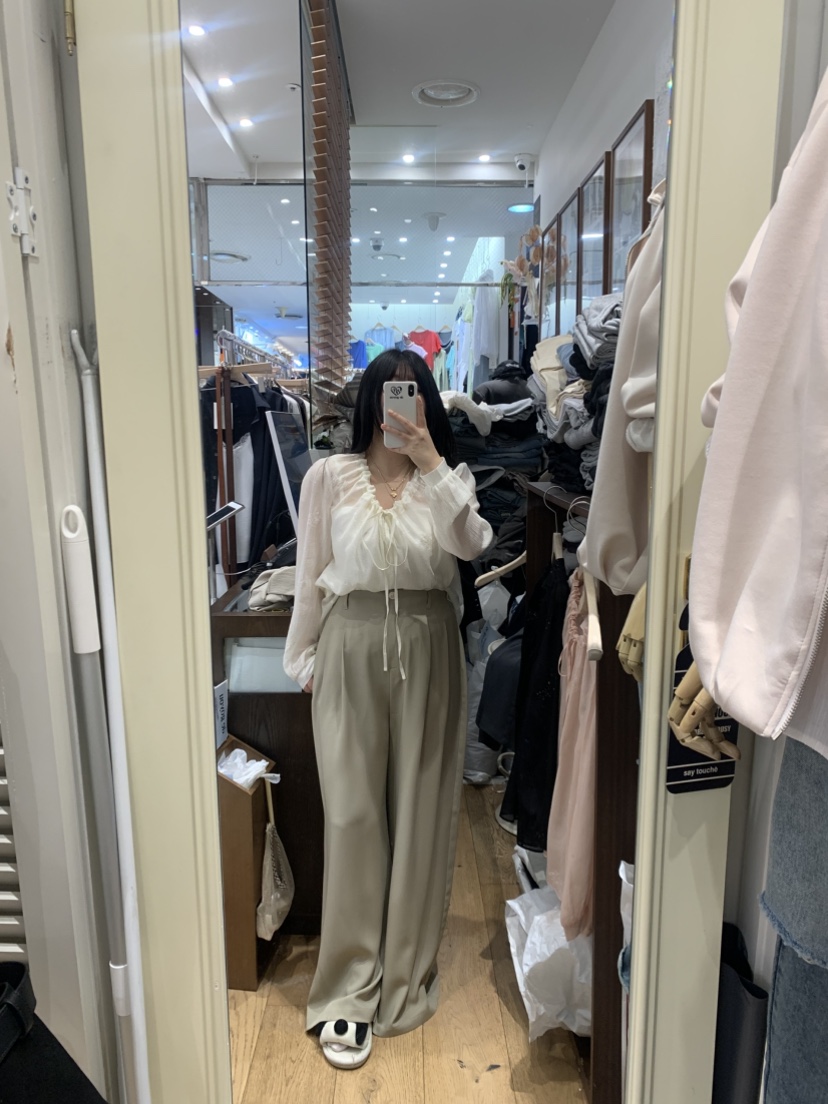 DE GO YOU東大門實拍女裝新品人氣推薦真品休閑褲不含腰帶DE GO YOU休閑褲