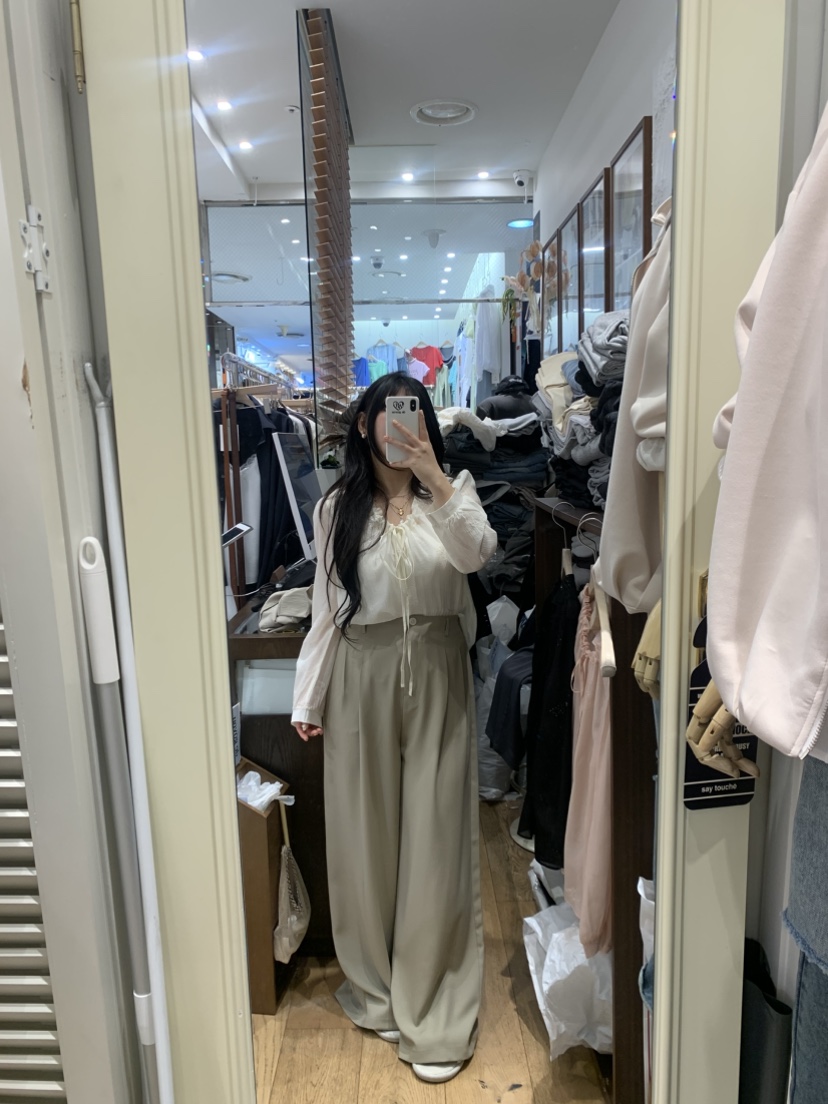 DE GO YOU東大門實拍女裝新品人氣推薦真品休閑褲不含腰帶DE GO YOU休閑褲