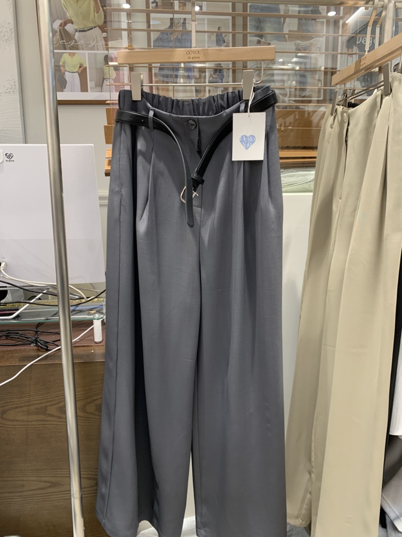 DE GO YOU東大門實拍女裝新品人氣推薦真品休閑褲不含腰帶DE GO YOU休閑褲圖色1