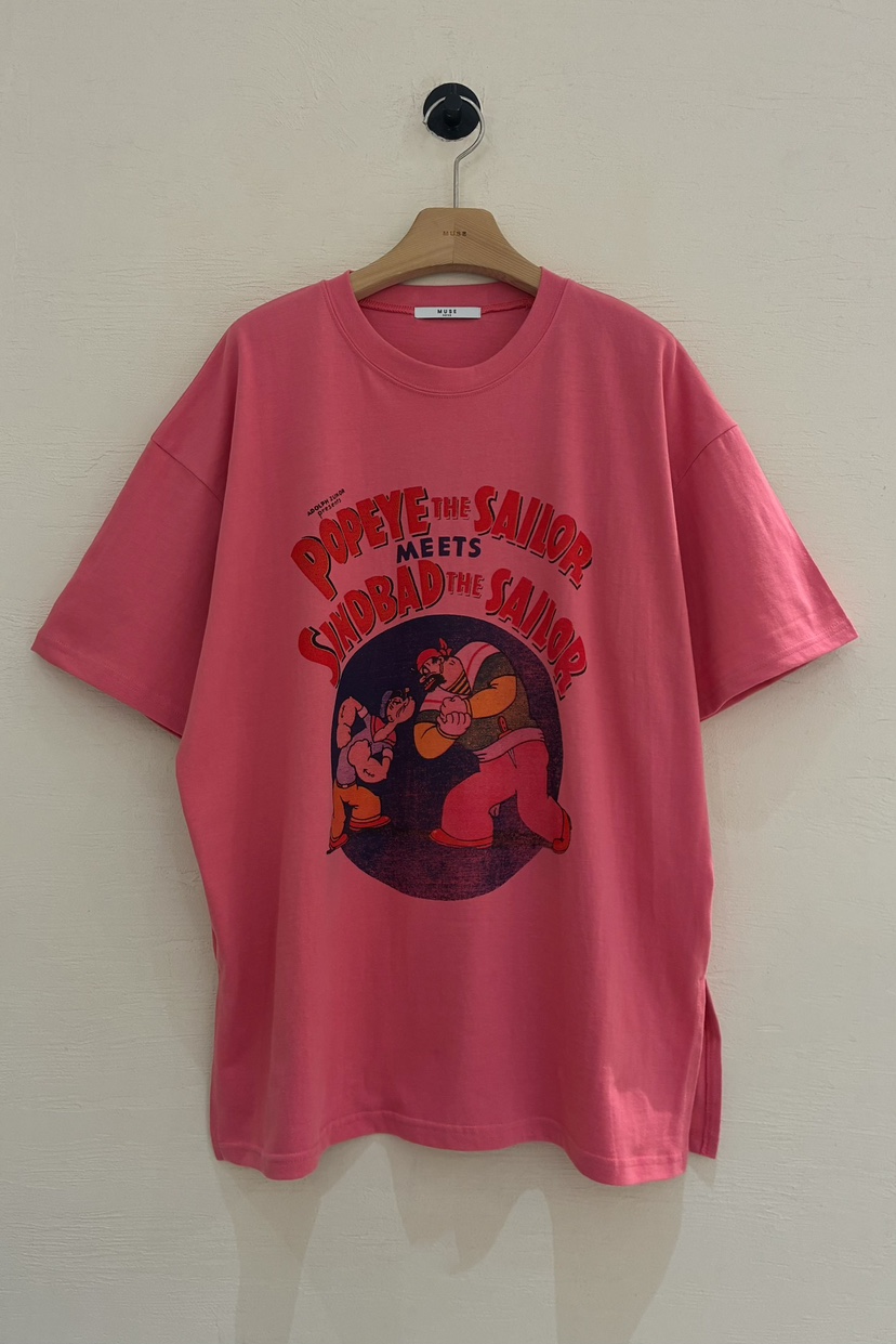 MUSE-P韓國東大門代購女裝新品休閑時尚推薦T恤大力水手MUSE-PT恤圖色1