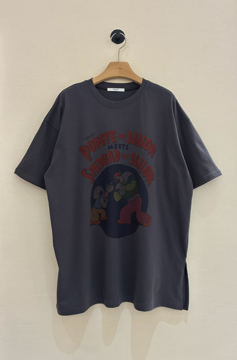 MUSE-P韓國東大門代購女裝新品休閑時尚推薦T恤大力水手MUSE-PT恤圖色2