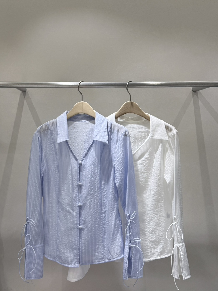 LAVIEU韓國代購女裝新品真品熱賣時尚推薦襯衫蕾絲衫系帶LAVIEU襯衫/蕾絲衫