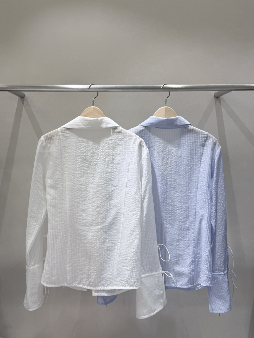 LAVIEU韓國代購女裝新品真品熱賣時尚推薦襯衫蕾絲衫系帶LAVIEU襯衫/蕾絲衫