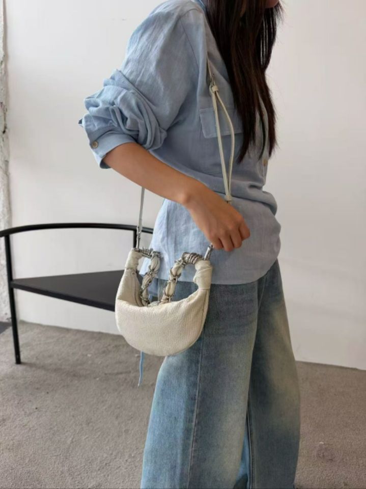 TROUVAILLE韓國直郵女士新款職業時尚26春夏單肩斜跨包羊皮TROUVAILLE單肩/斜跨包