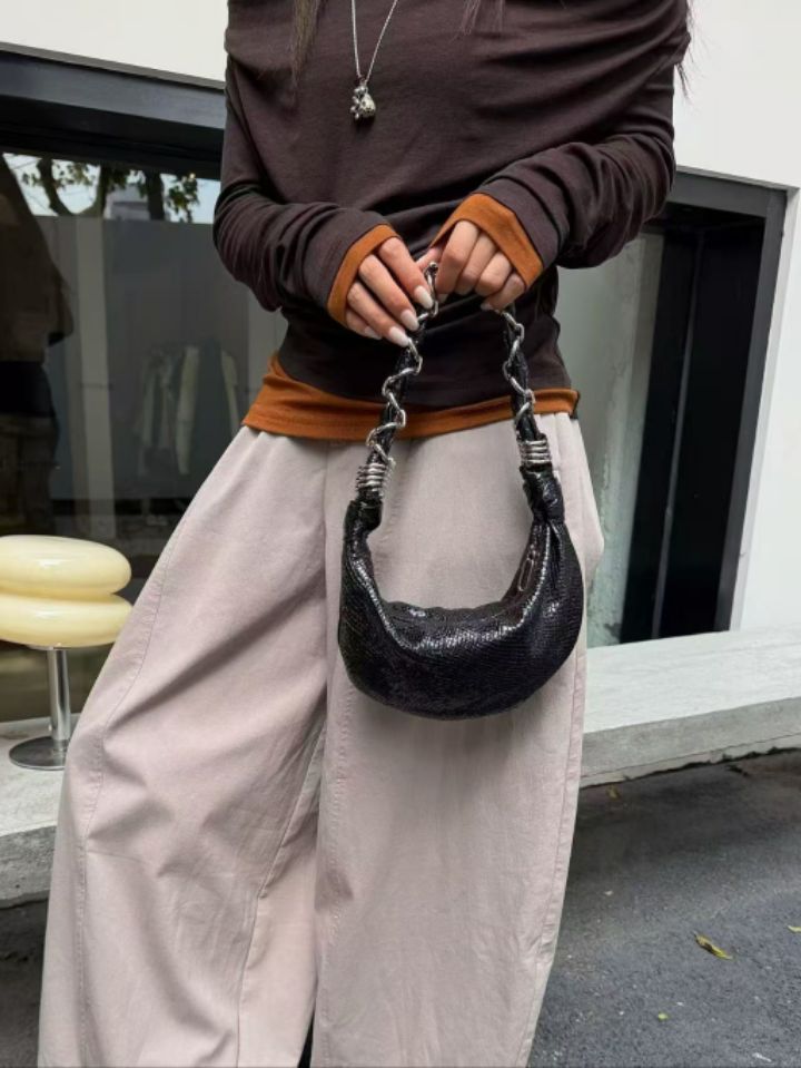 TROUVAILLE韓國直郵女士新款職業時尚26春夏單肩斜跨包羊皮TROUVAILLE單肩/斜跨包圖色2