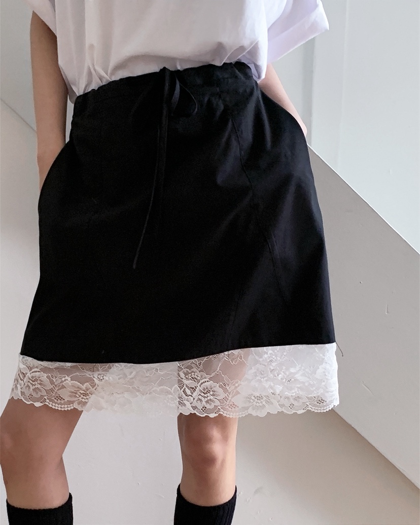 LIVE AID-P韓國直郵女裝新款休閑人氣職業時尚26春夏短裙LIVE AID-P短裙