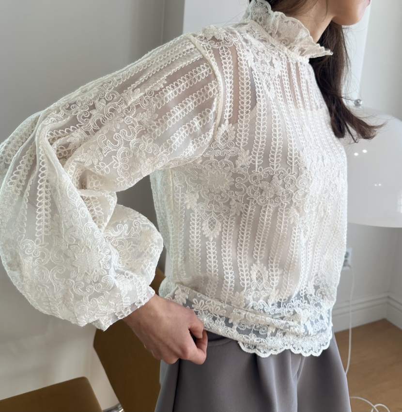 CLASSY-O韓國東大門直郵女士新款26春夏熱賣時尚襯衫蕾絲衫CLASSY-O襯衫/蕾絲衫