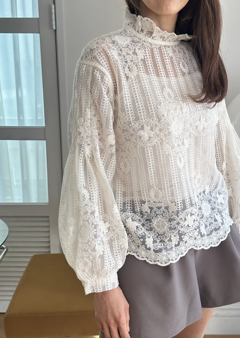 CLASSY-O韓國東大門直郵女士新款26春夏熱賣時尚襯衫蕾絲衫CLASSY-O襯衫/蕾絲衫圖色1