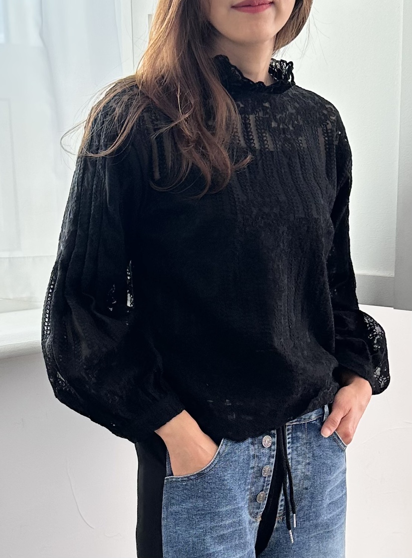 CLASSY-O韓國東大門直郵女士新款26春夏熱賣時尚襯衫蕾絲衫CLASSY-O襯衫/蕾絲衫圖色2