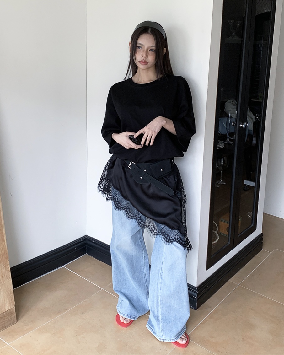 LIVE AID-P韓國代購女裝新款時尚人氣職業真品連衣裙絲質LIVE AID-P連衣裙