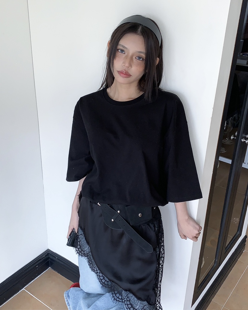 LIVE AID-P韓國代購女裝新款時尚人氣職業真品連衣裙絲質LIVE AID-P連衣裙