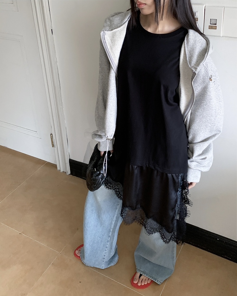 LIVE AID-P韓國代購女裝新款時尚人氣職業真品連衣裙絲質LIVE AID-P連衣裙