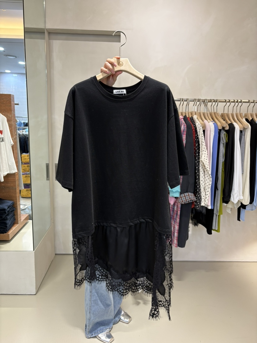 LIVE AID-P韓國代購女裝新款時尚人氣職業真品連衣裙絲質LIVE AID-P連衣裙圖色2