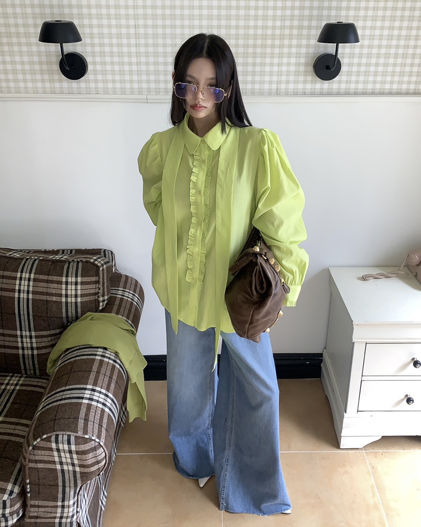 LIVE AID-P韓國直郵女士新款26春夏推薦休閑時尚牛仔褲LIVE AID-P牛仔褲