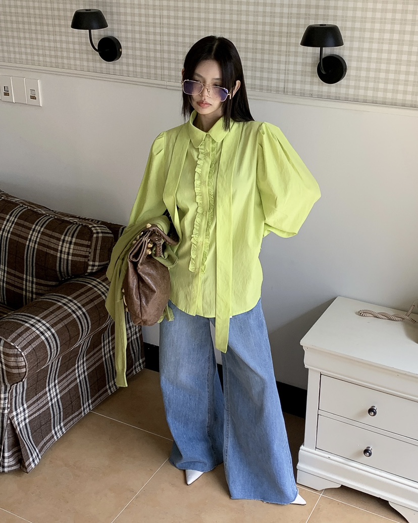 LIVE AID-P韓國直郵女士新款26春夏推薦休閑時尚牛仔褲LIVE AID-P牛仔褲