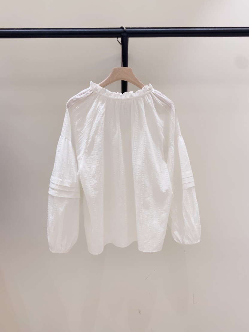 LOVE ROSIE韓國代購女裝新品休閑熱賣推薦襯衫蕾絲衫褶裥LOVE ROSIE襯衫/蕾絲衫