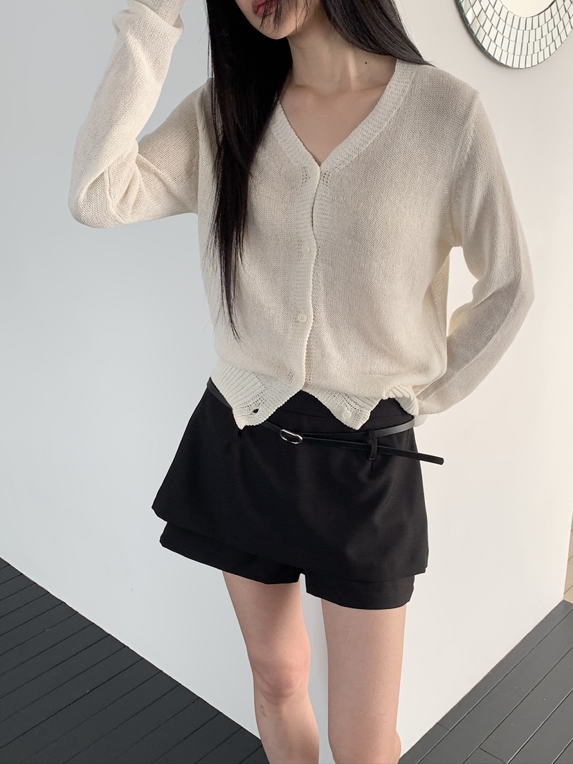 MUSE-P東大門代購女士新品休閑26春夏推薦熱賣短裙不含腰帶MUSE-P短裙