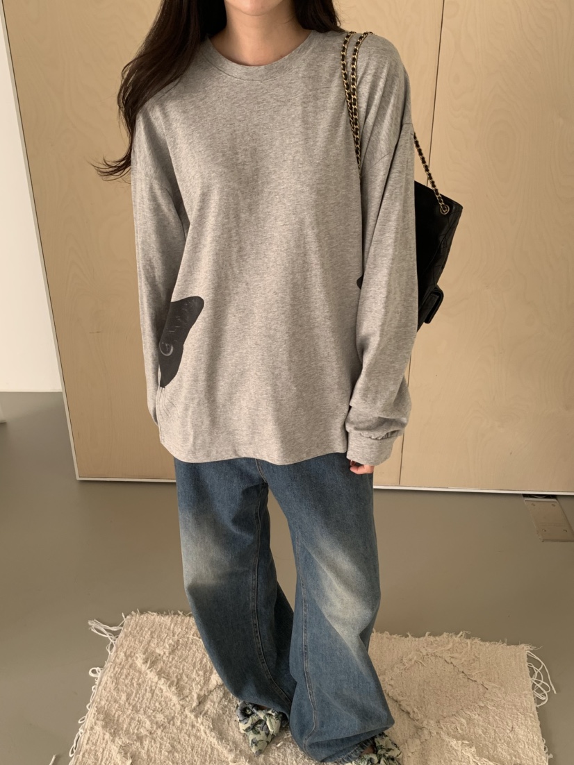 MOSMOS東大門代購女裝新品推薦休閑時尚人氣真品26春夏長袖T恤MOSMOS長袖T恤