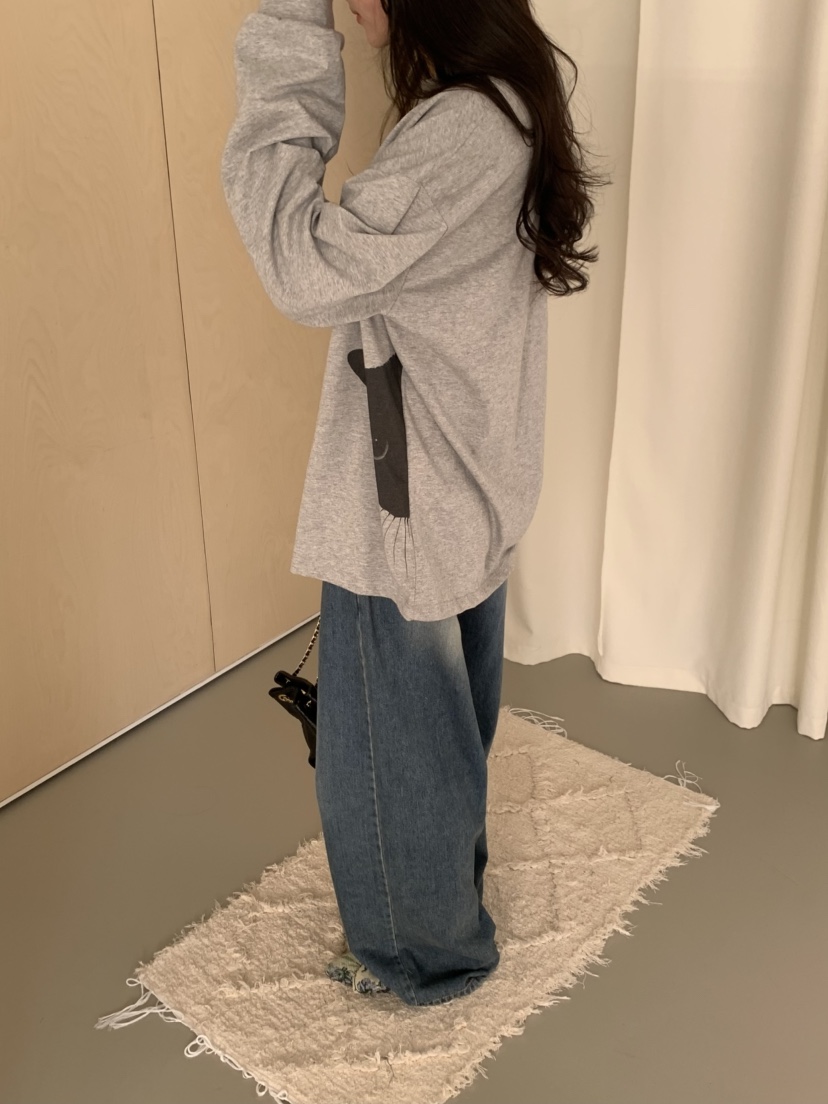 MOSMOS東大門代購女裝新品推薦休閑時尚人氣真品26春夏長袖T恤MOSMOS長袖T恤