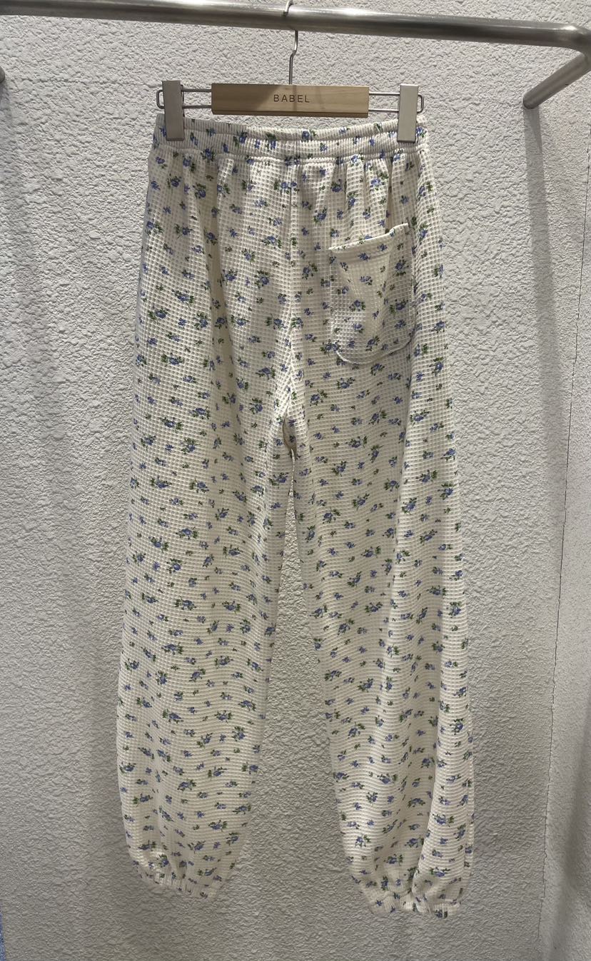 BABEL韓國東大門代購女裝新款推薦休閑職業時尚休閑褲花朵BABEL休閑褲