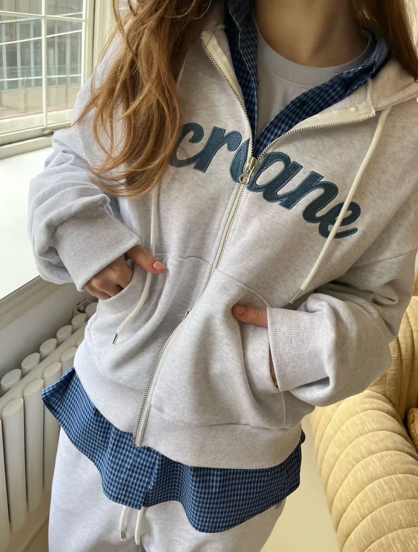 J CRANE-A韓國直郵女士新款推薦休閑人氣夾克連帽衫拉鏈J CRANE夾克