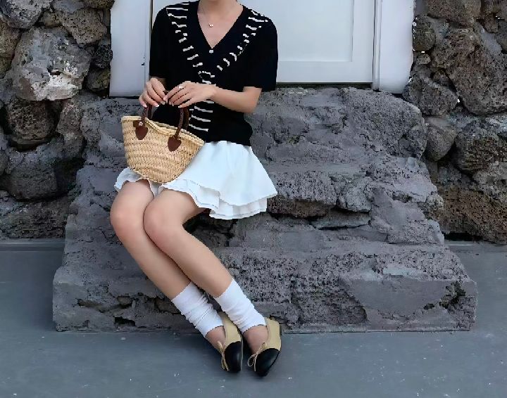 CRONG東大門直郵女裝新款真品職業熱賣人氣26春夏休閑針織衫CRONG針織衫