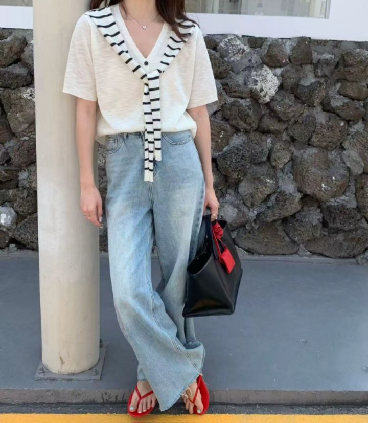 CRONG東大門直郵女裝新款真品職業熱賣人氣26春夏休閑針織衫CRONG針織衫