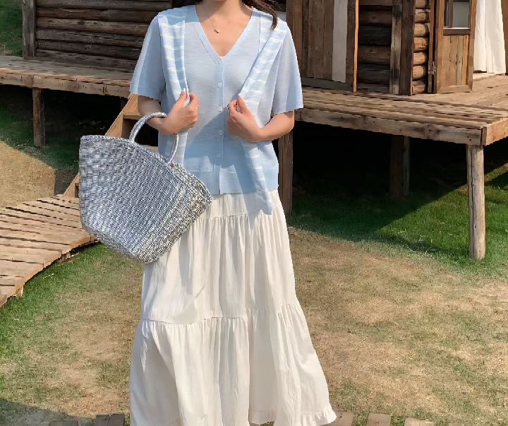 CRONG東大門直郵女裝新款真品職業熱賣人氣26春夏休閑針織衫CRONG針織衫