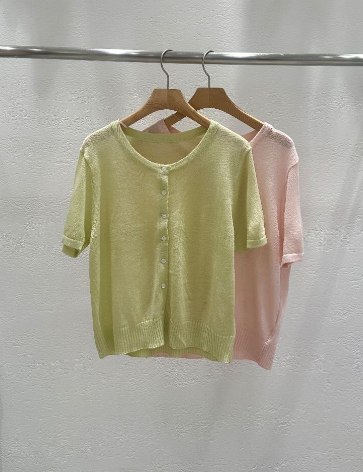 CRONG韓國東大門代購女士新款時尚職業推薦26春夏針織衫開衫CRONG針織衫