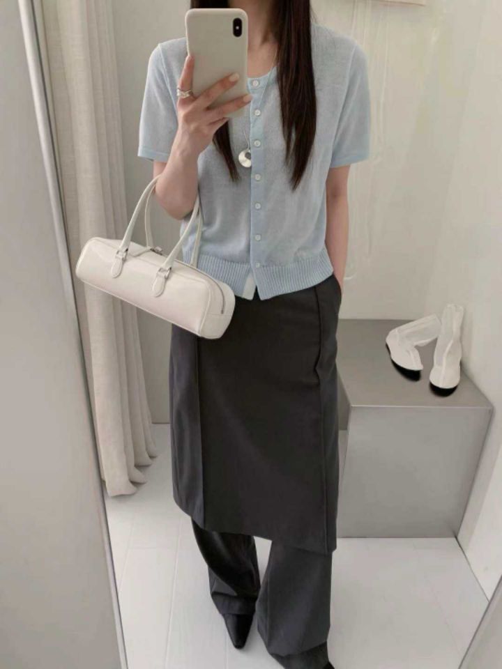 CRONG韓國東大門代購女士新款時尚職業推薦26春夏針織衫開衫CRONG針織衫