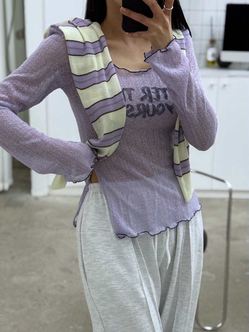 AB韓國東大門直郵女士新品26春夏職業休閑熱賣時尚長袖T恤AB長袖T恤