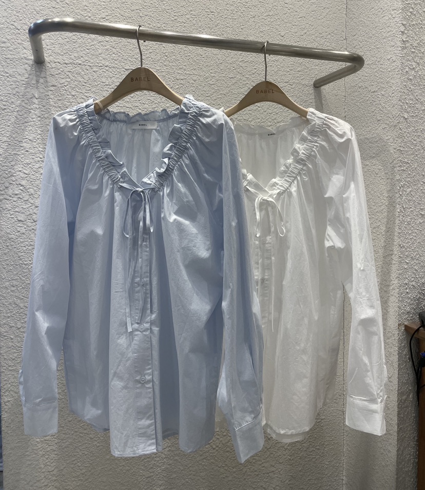 BABEL韓國代購女士新品熱賣26春夏職業人氣時尚襯衫蕾絲衫BABEL襯衫/蕾絲衫