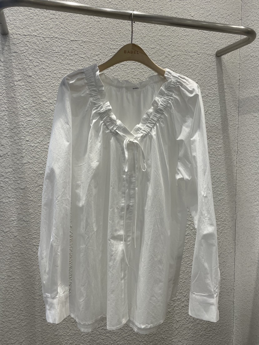 BABEL韓國代購女士新品熱賣26春夏職業人氣時尚襯衫蕾絲衫BABEL襯衫/蕾絲衫圖色1