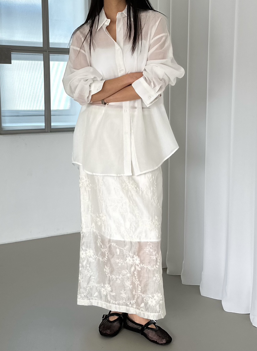 LE VASE韓國直郵女裝新品時尚人氣真品推薦休閑職業長裙LE VASE長裙