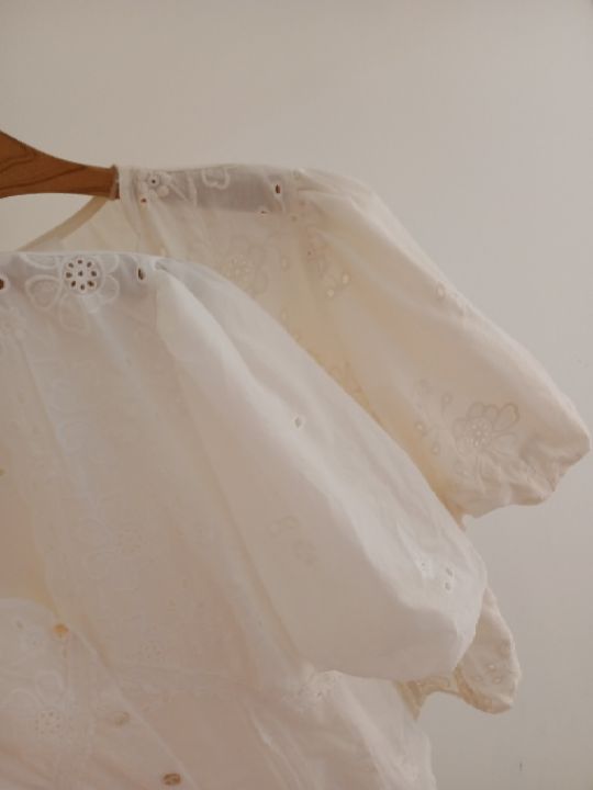 FEMME韓國代購女士新款人氣職業26春夏熱賣襯衫蕾絲衫褶裥FEMME襯衫/蕾絲衫