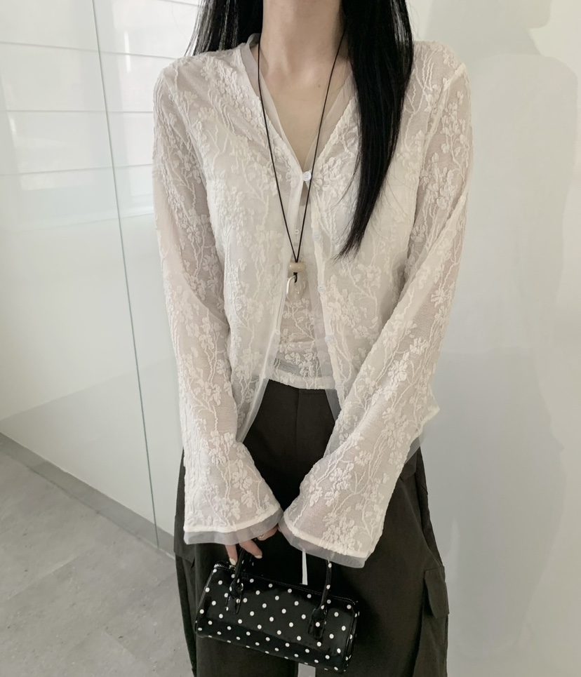 SYMBOL東大門直郵女裝新款人氣熱賣休閑職業26春夏襯衫蕾絲衫SYMBOL襯衫/蕾絲衫