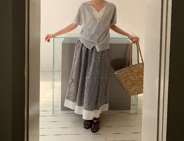 CRONG韓國東大門直郵女裝新款休閑時尚人氣26春夏針織衫假兩件CRONG針織衫