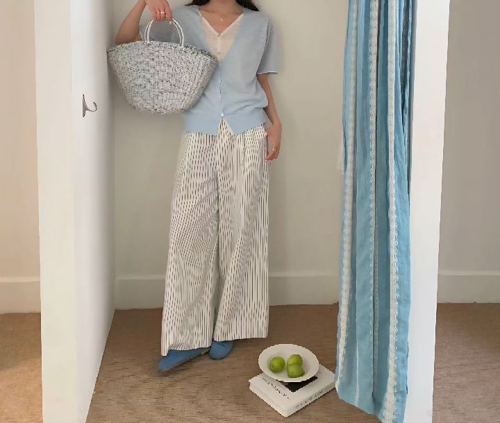 CRONG韓國東大門直郵女裝新款休閑時尚人氣26春夏針織衫假兩件CRONG針織衫