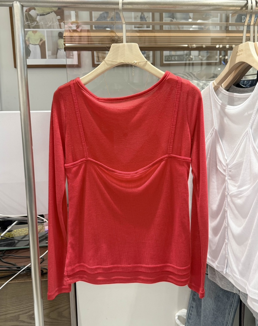 DE GO YOU東大門直郵女士新品人氣時尚熱賣職業長袖T恤DE GO YOU長袖T恤