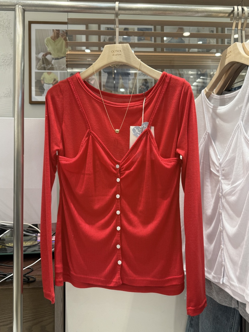 DE GO YOU東大門直郵女士新品人氣時尚熱賣職業長袖T恤DE GO YOU長袖T恤圖色4